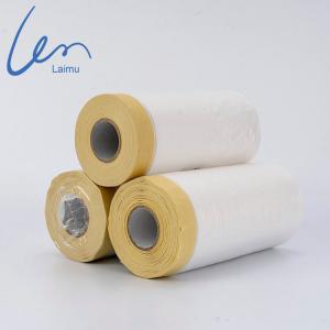 Pe Self Adhesive Protection Auto Plastic Pre taped Masking Film, Masking Tape Jumbo Roll, Auto Paint Pre-Taped Masking Film