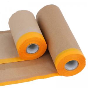 Indoor Used Pre Taped Masking Film for Painter Protective Spray Pre-taped Plastic Masking Film