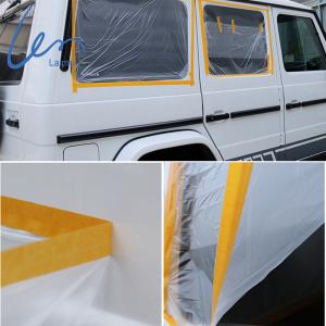 Plastic Pre-taped Painting Protection Covering HDPE Film Masking Film